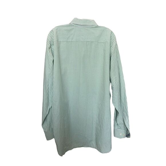 Tailorbyrd Men's 2XL Green Check Long Sleeve Button-Down Shirt Casual - Picture 2 of 7